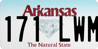AR license plate 171LWM