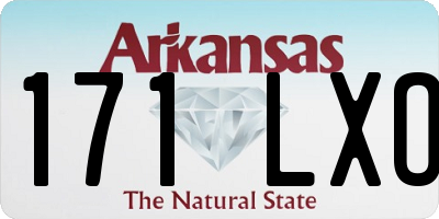 AR license plate 171LXO