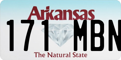 AR license plate 171MBN