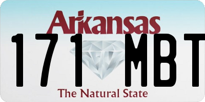 AR license plate 171MBT