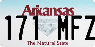 AR license plate 171MFZ