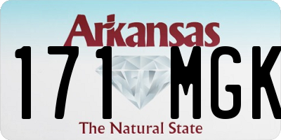 AR license plate 171MGK