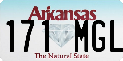 AR license plate 171MGL