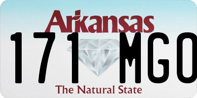 AR license plate 171MGO