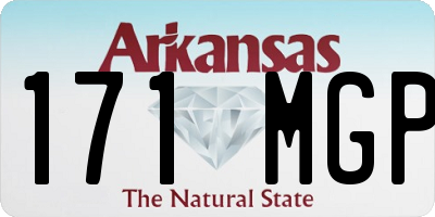 AR license plate 171MGP