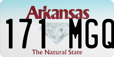 AR license plate 171MGQ