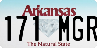 AR license plate 171MGR