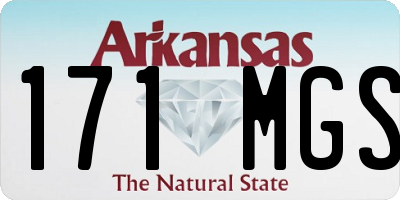 AR license plate 171MGS