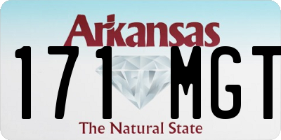 AR license plate 171MGT