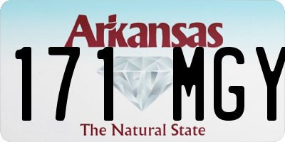 AR license plate 171MGY