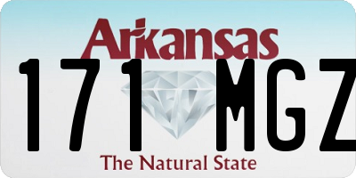 AR license plate 171MGZ