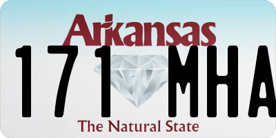 AR license plate 171MHA