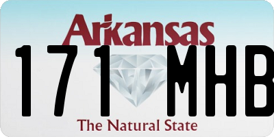 AR license plate 171MHB