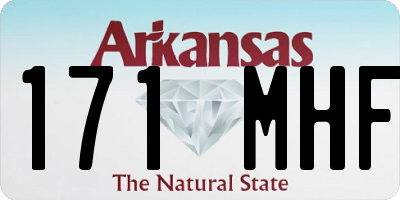 AR license plate 171MHF