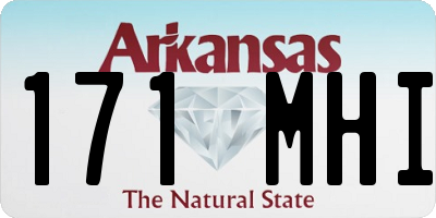 AR license plate 171MHI