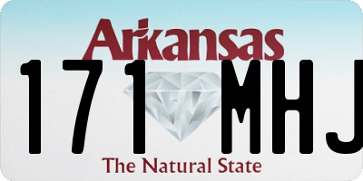 AR license plate 171MHJ