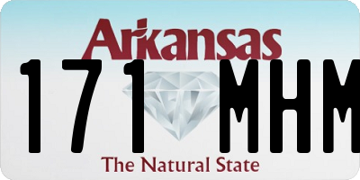 AR license plate 171MHM
