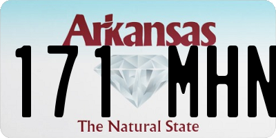 AR license plate 171MHN