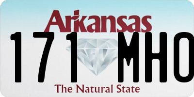 AR license plate 171MHO