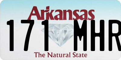 AR license plate 171MHR