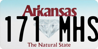 AR license plate 171MHS
