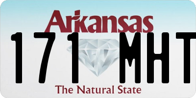 AR license plate 171MHT