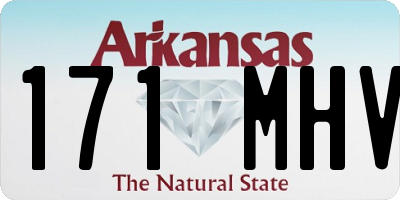 AR license plate 171MHV