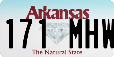 AR license plate 171MHW