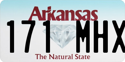 AR license plate 171MHX