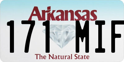 AR license plate 171MIF