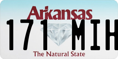 AR license plate 171MIH