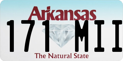 AR license plate 171MII