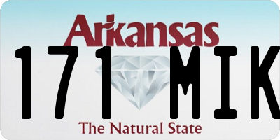 AR license plate 171MIK
