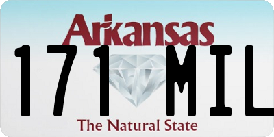 AR license plate 171MIL
