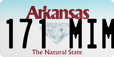 AR license plate 171MIM