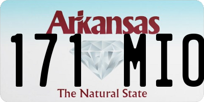 AR license plate 171MIO