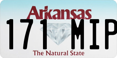 AR license plate 171MIP