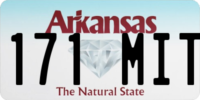 AR license plate 171MIT