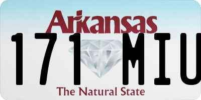 AR license plate 171MIU