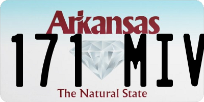 AR license plate 171MIV