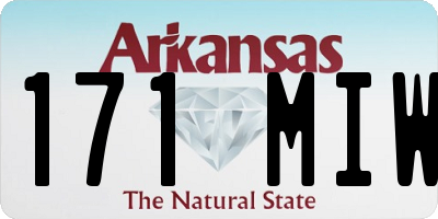 AR license plate 171MIW