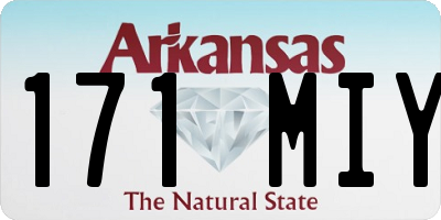 AR license plate 171MIY