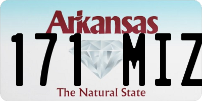 AR license plate 171MIZ