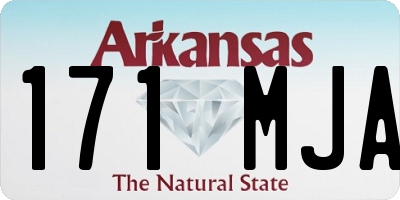 AR license plate 171MJA