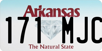 AR license plate 171MJC