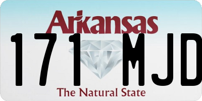 AR license plate 171MJD