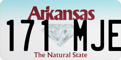 AR license plate 171MJE