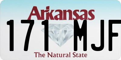 AR license plate 171MJF