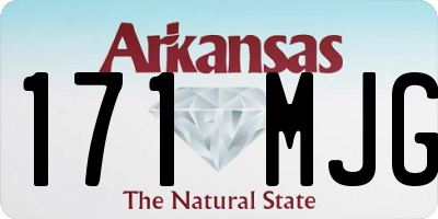 AR license plate 171MJG