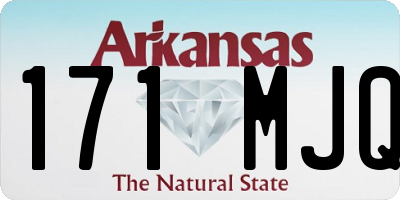 AR license plate 171MJQ